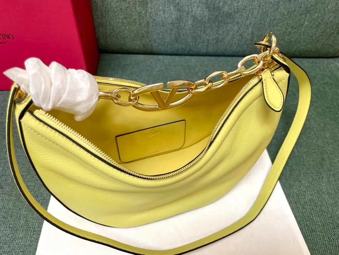 VALENTINO Garavani VLogo Moon Small Chain Hobo Bag