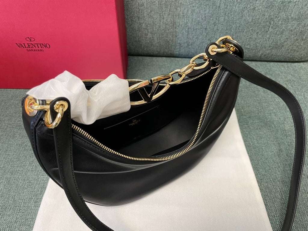 VALENTINO Garavani VLogo Moon Small Chain Hobo Bag