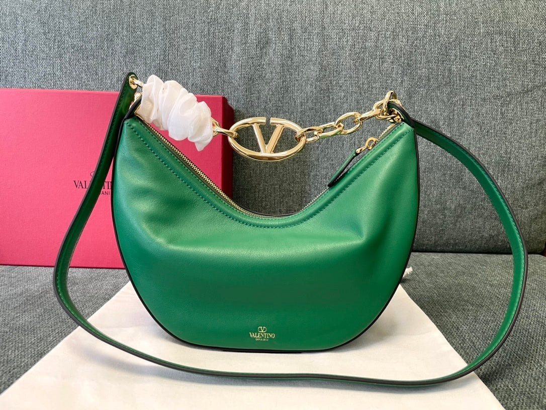 VALENTINO Garavani VLogo Moon Small Chain Hobo Bag