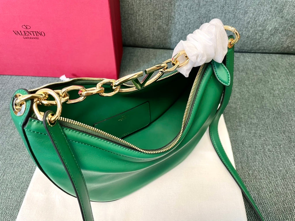 VALENTINO Garavani VLogo Moon Small Chain Hobo Bag