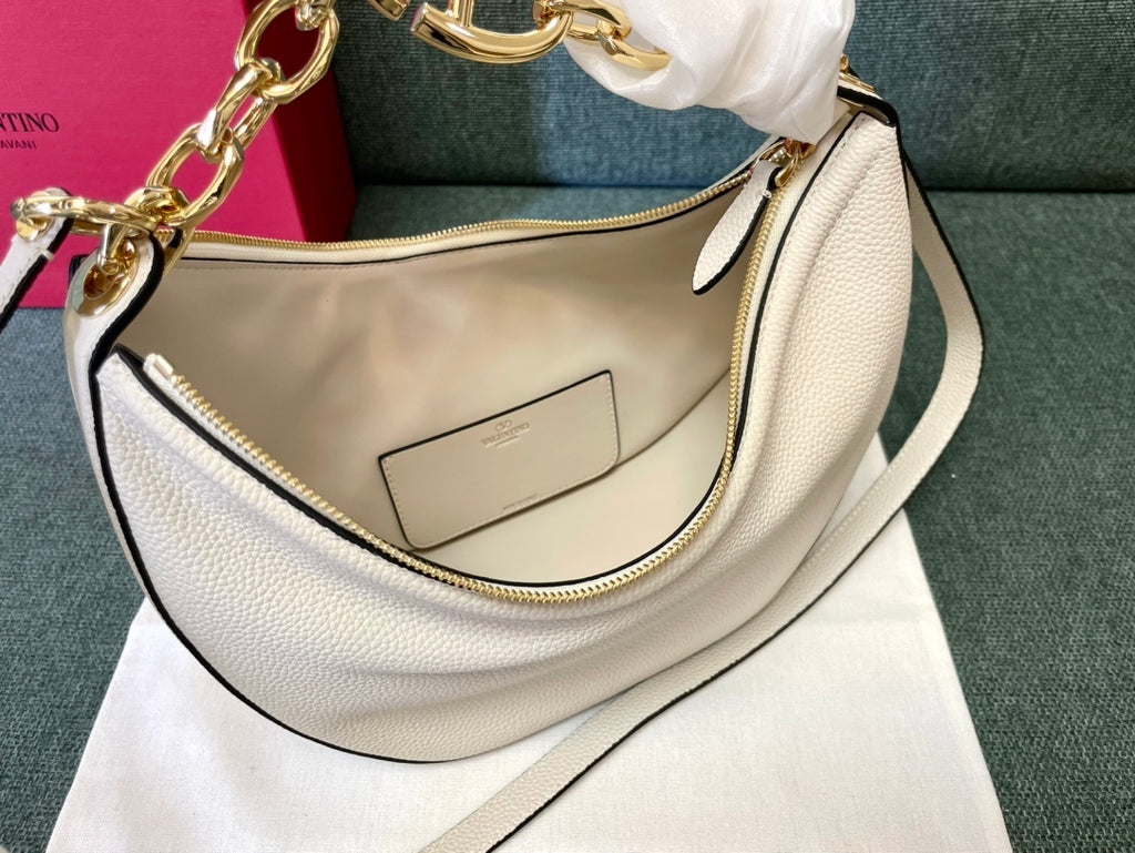 VALENTINO Garavani VLogo Moon Small Chain Hobo Bag
