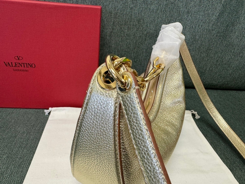 VALENTINO Garavani VLogo Moon Small Chain Hobo Bag