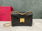 VALENTINO Lambskin Chain Tofu Bag