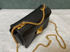 VALENTINO Lambskin Chain Tofu Bag