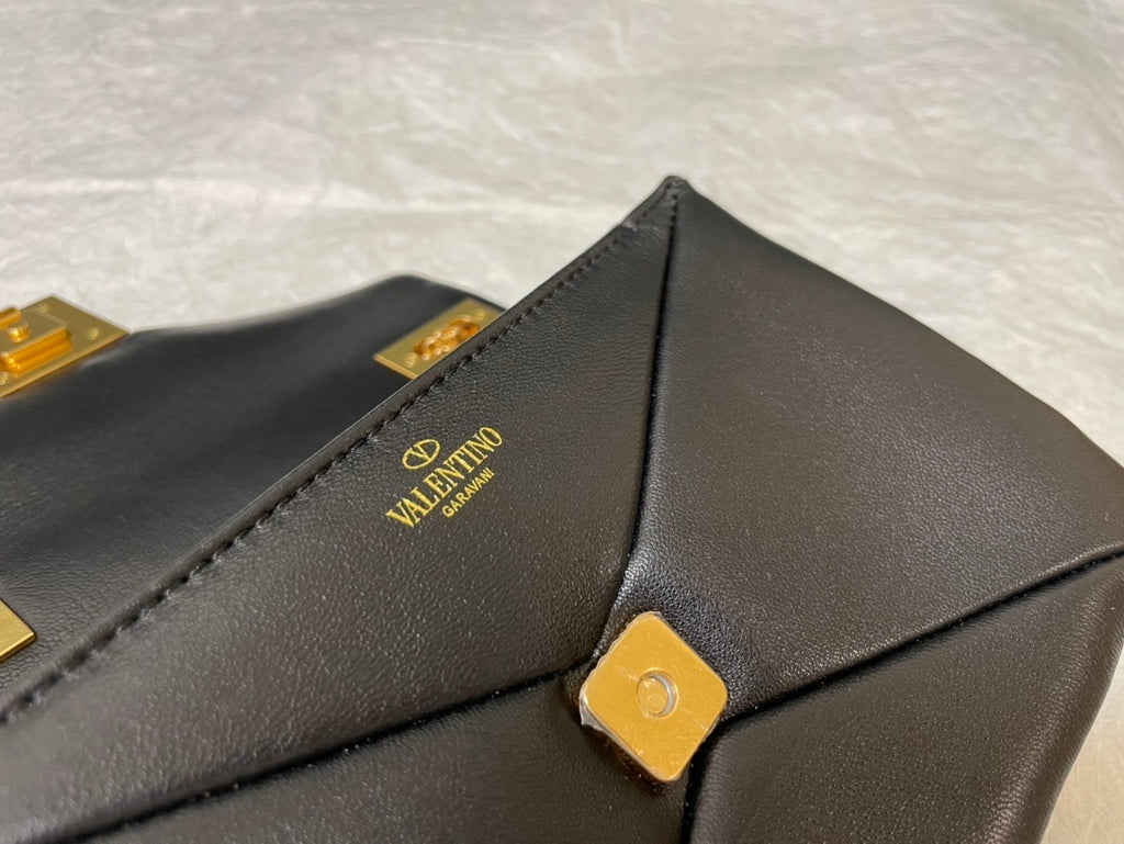 VALENTINO Lambskin Chain Tofu Bag