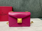 VALENTINO Lambskin Chain Tofu Bag