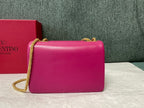VALENTINO Lambskin Chain Tofu Bag