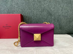 VALENTINO Lambskin Chain Tofu Bag