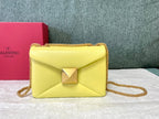 VALENTINO Lambskin Chain Tofu Bag