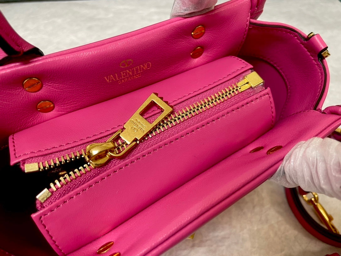 VALENTINO Garavani One Stud Lambskin Handbag
