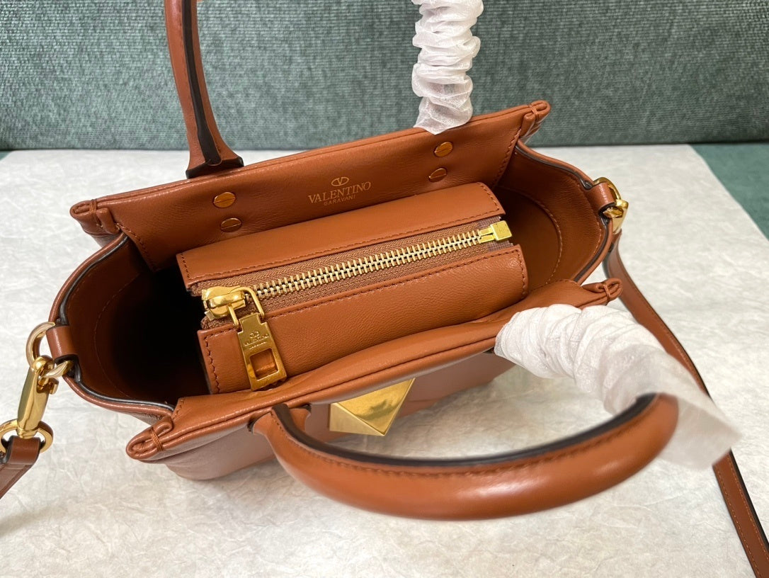 VALENTINO Garavani One Stud Lambskin Handbag