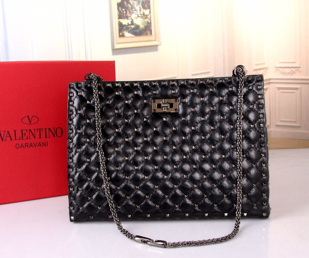 VALENTINO Garavani Rockstud Spike Quilted Shoulder Bag
