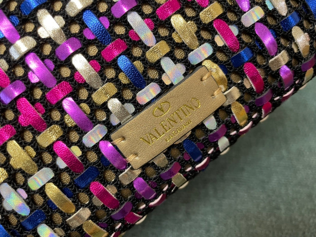 VALENTINO Garavani VSLING Handwoven Top Handle Crossbody Bag