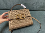 VALENTINO Garavani VSLING Palm-Grain Calfskin Small Top Handle Bag