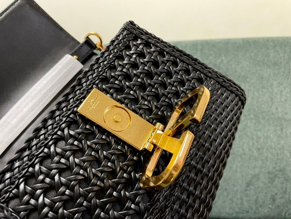VALENTINO Garavani VSLING Palm-Grain Calfskin Small Top Handle Bag