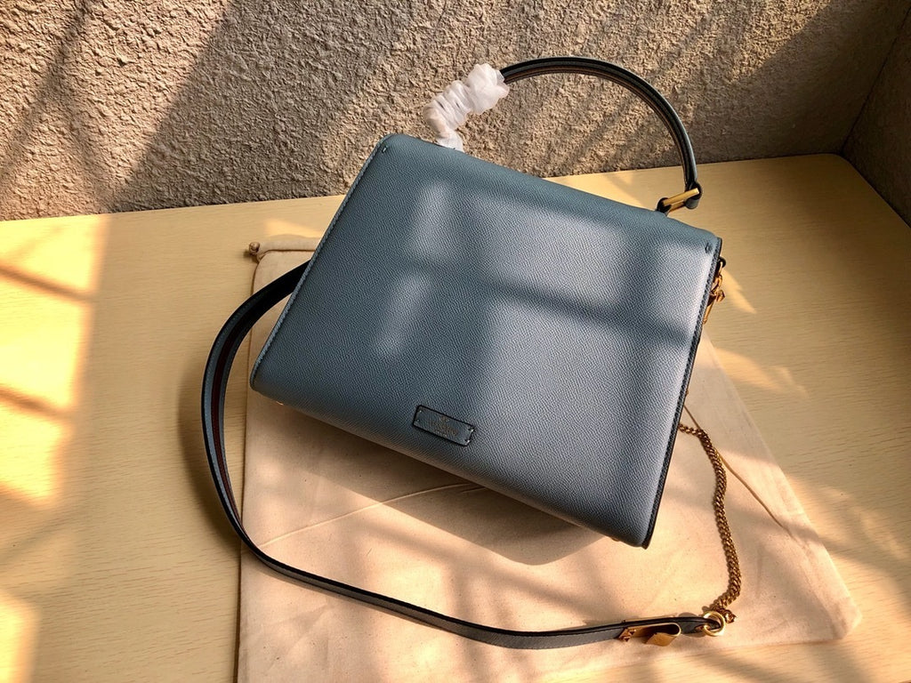VALENTINO Garavani VSLING Palm-Grain Calfskin Large Top Handle Bag