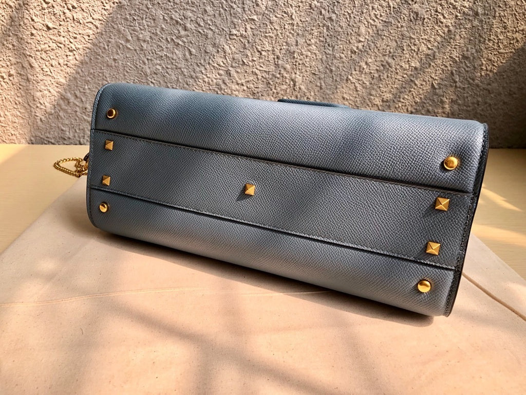 VALENTINO Garavani VSLING Palm-Grain Calfskin Large Top Handle Bag