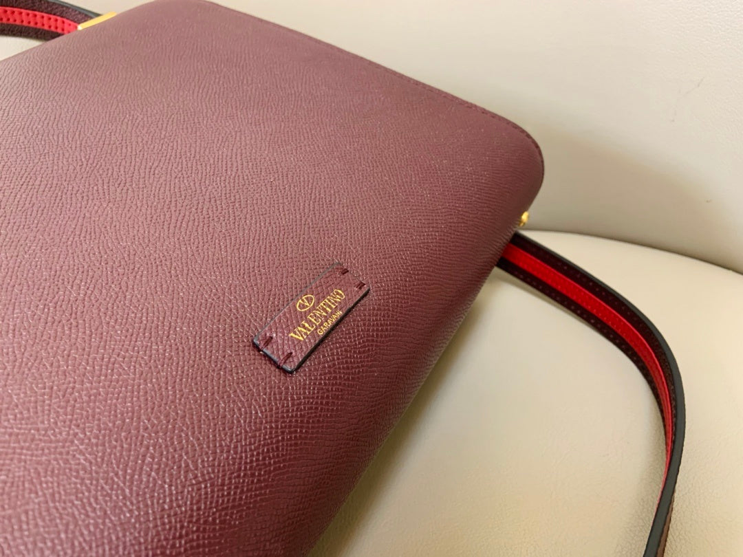 VALENTINO Garavani VSLING Palm-Grain Calfskin Large Top Handle Bag