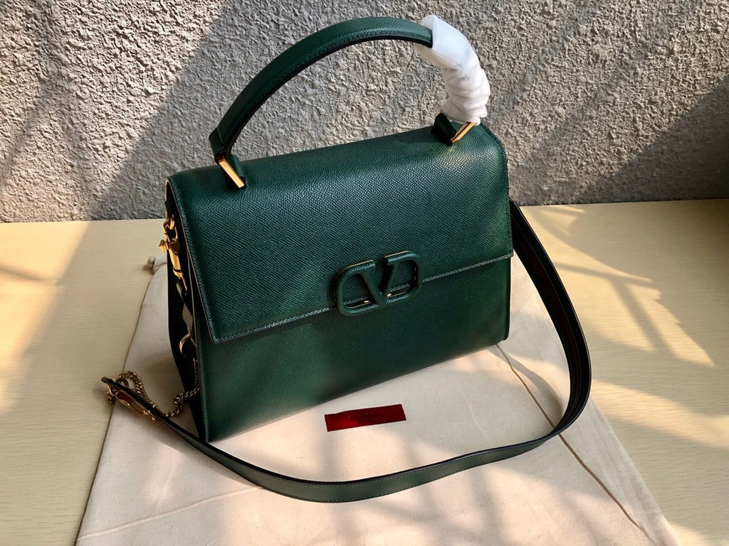 VALENTINO Garavani VSLING Palm-Grain Calfskin Large Top Handle Bag