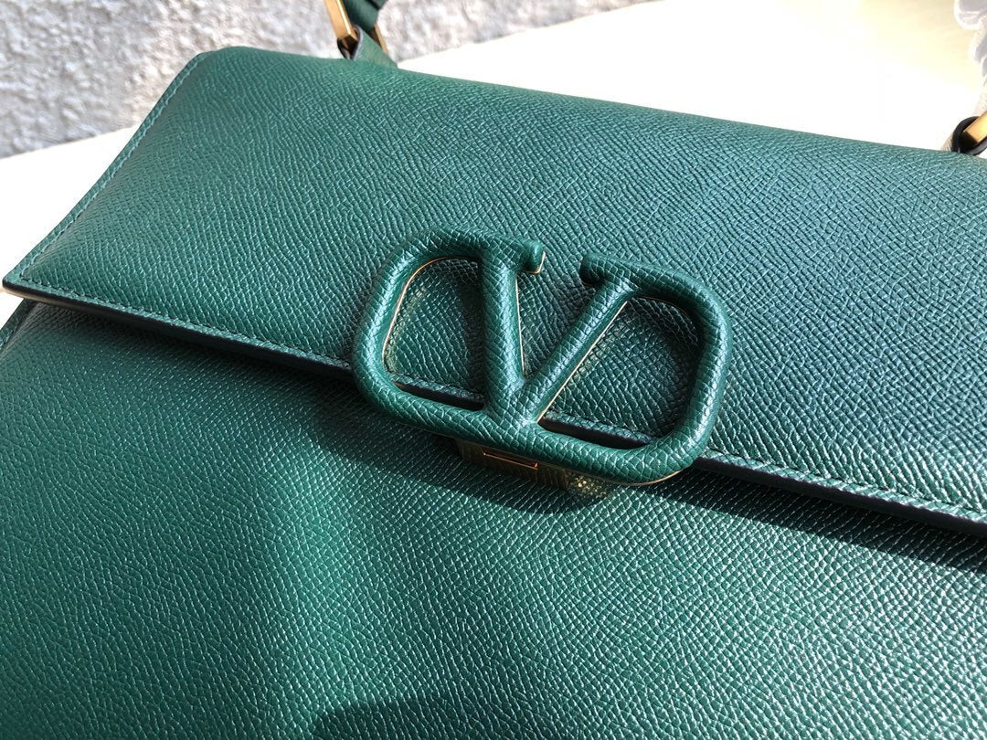 VALENTINO Garavani VSLING Palm-Grain Calfskin Large Top Handle Bag