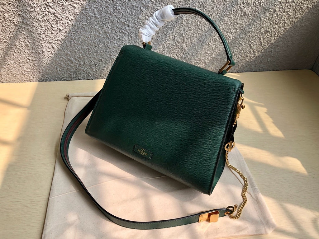 VALENTINO Garavani VSLING Palm-Grain Calfskin Large Top Handle Bag