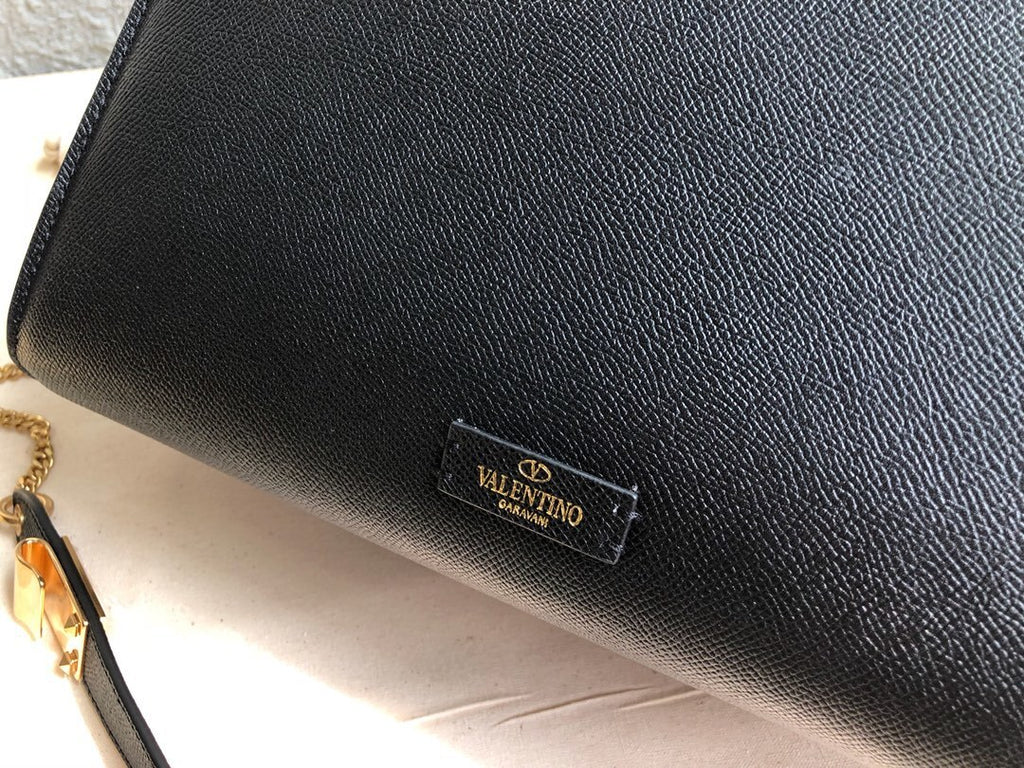 VALENTINO Garavani VSLING Palm-Grain Calfskin Large Top Handle Bag