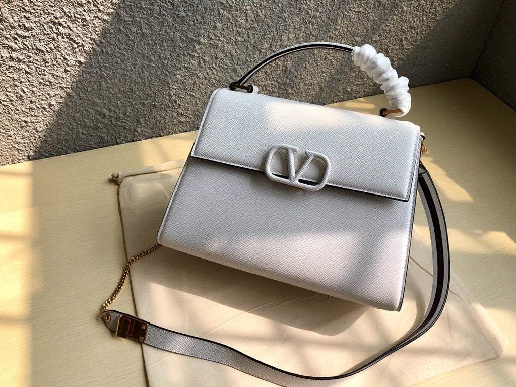 VALENTINO Garavani VSLING Palm-Grain Calfskin Large Top Handle Bag