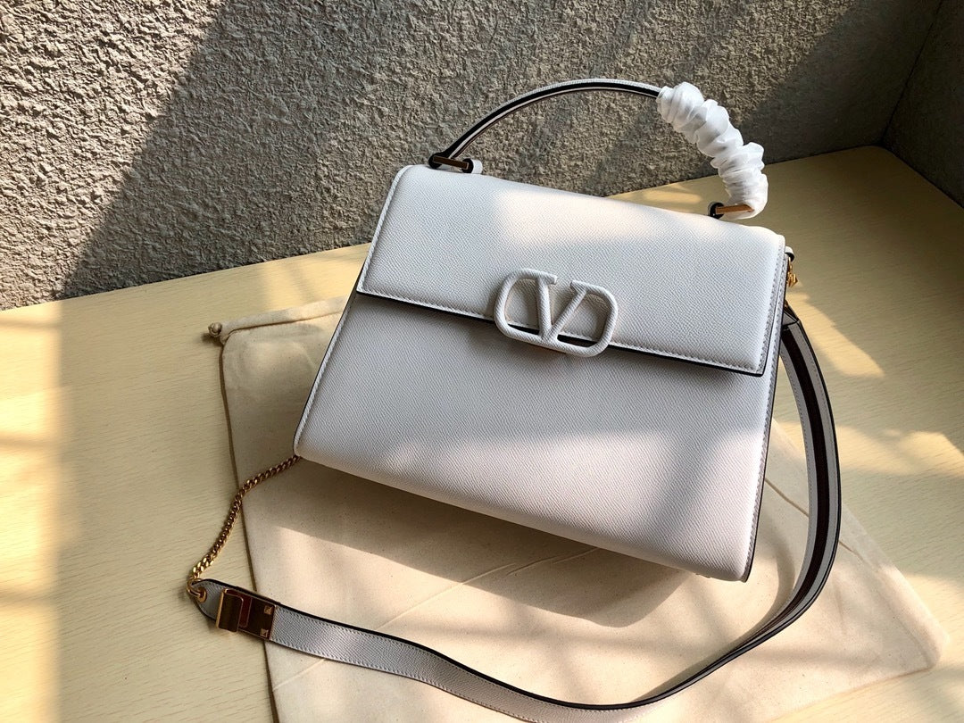 VALENTINO Garavani VSLING Palm-Grain Calfskin Large Top Handle Bag