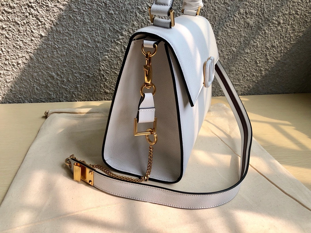 VALENTINO Garavani VSLING Palm-Grain Calfskin Large Top Handle Bag