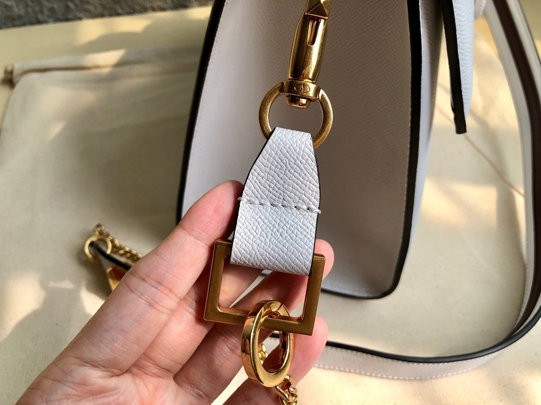 VALENTINO Garavani VSLING Palm-Grain Calfskin Large Top Handle Bag