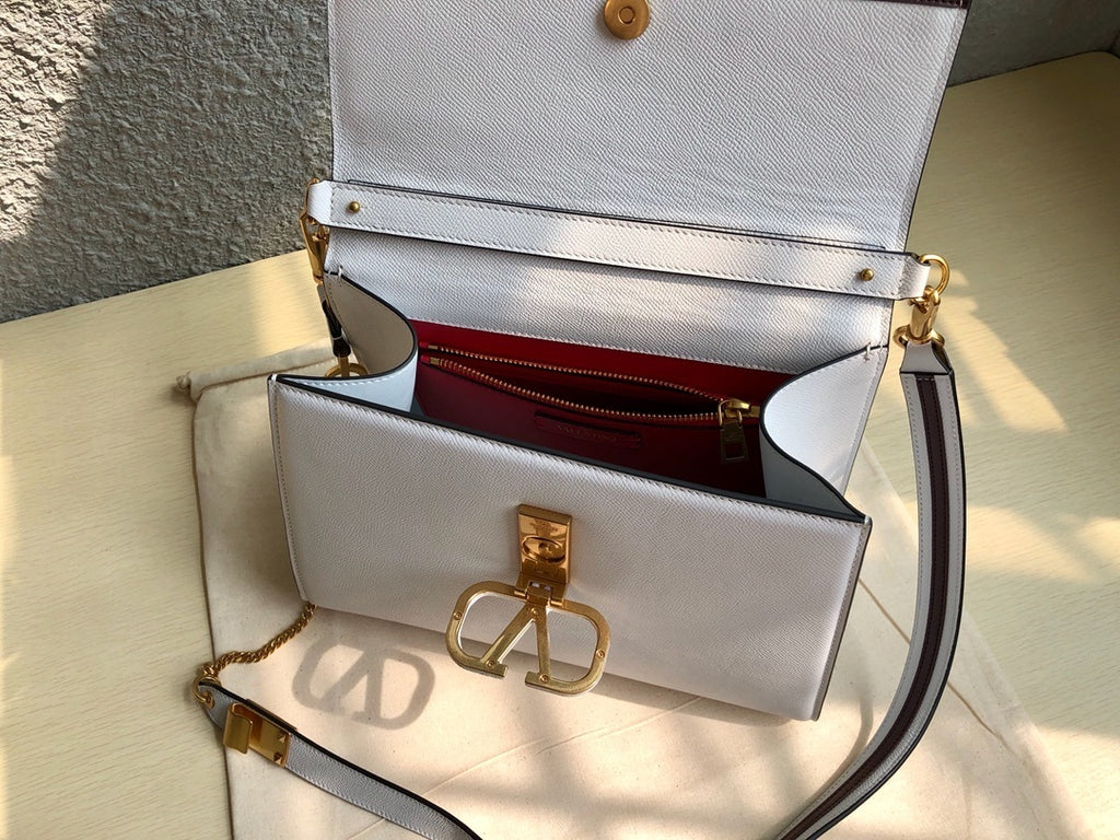 VALENTINO Garavani VSLING Palm-Grain Calfskin Large Top Handle Bag