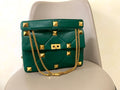 VALENTINO Garavani Roman Stud Lambskin Chain Bag