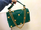VALENTINO Garavani Roman Stud Lambskin Chain Bag