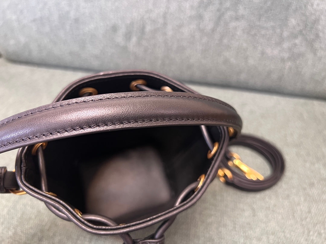 VALENTINO Garavani VLOGO Signature Embroidered Mini Bucket Bag