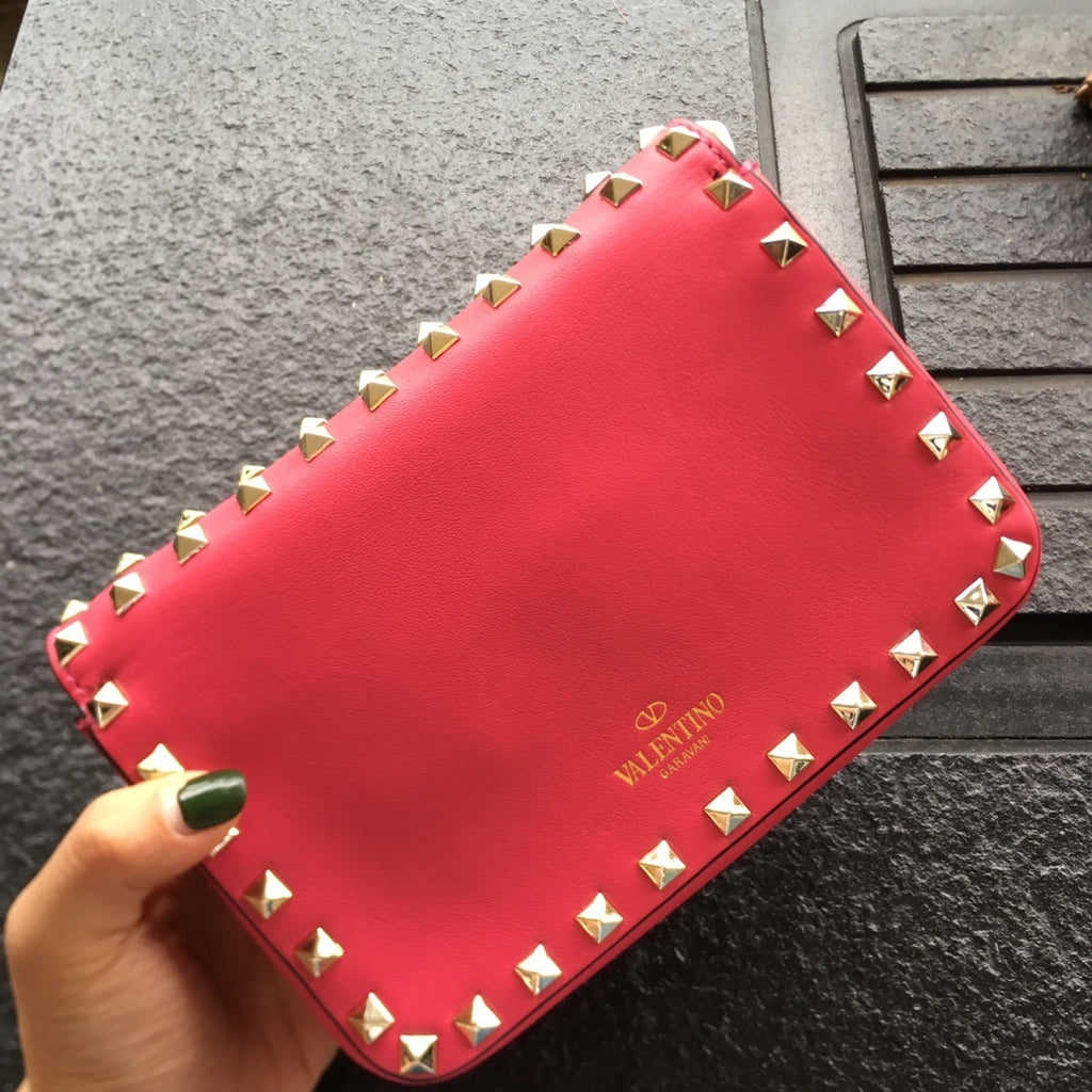 VALENTINO Star Studded Clutch
