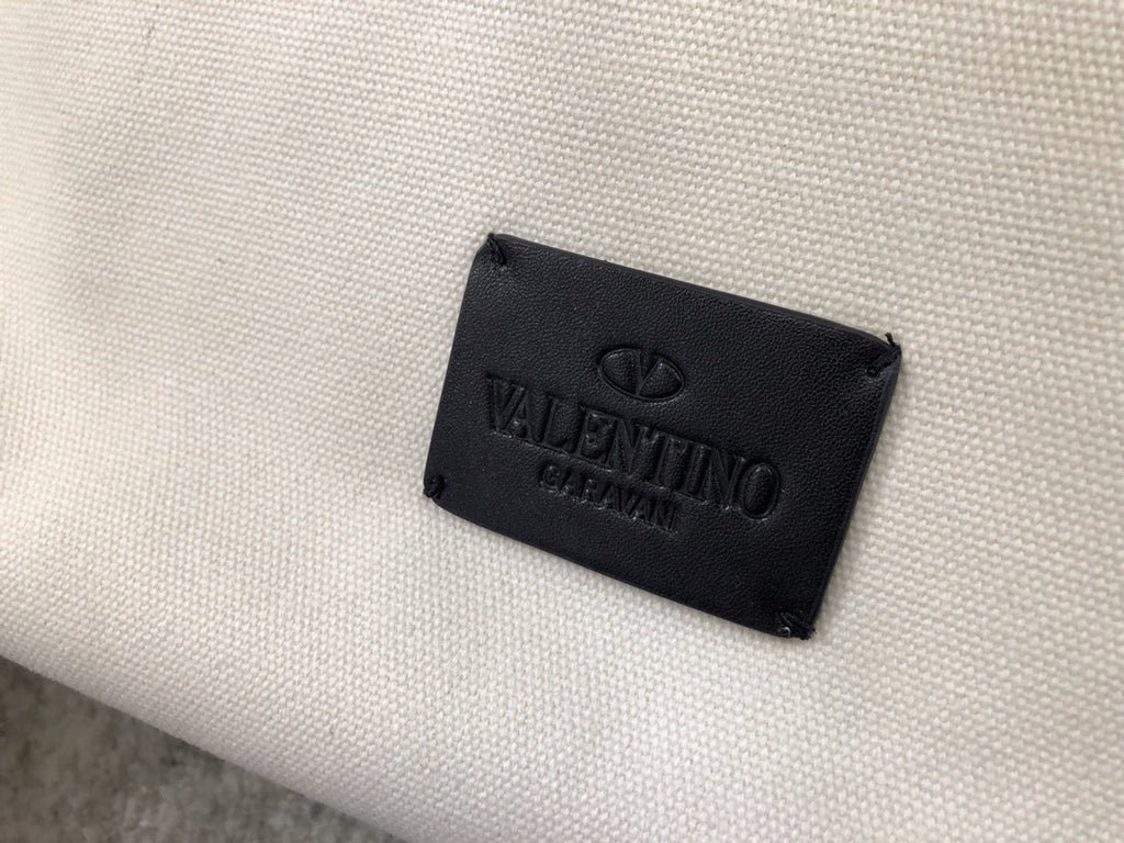 VALENTINO VLTN Logo Printed Tote Bag