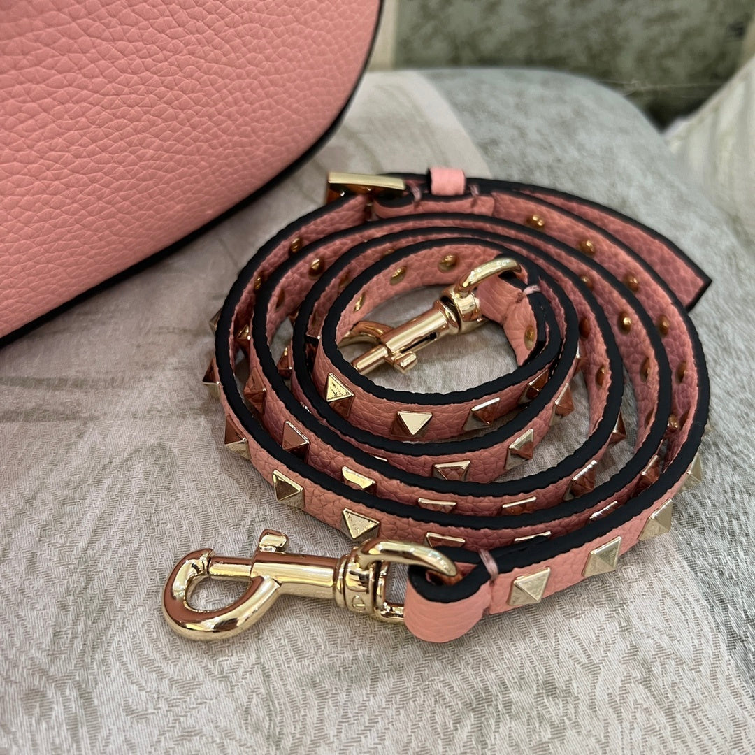 VALENTINO Garavani Rockstud Small Calfskin Hobo Bag