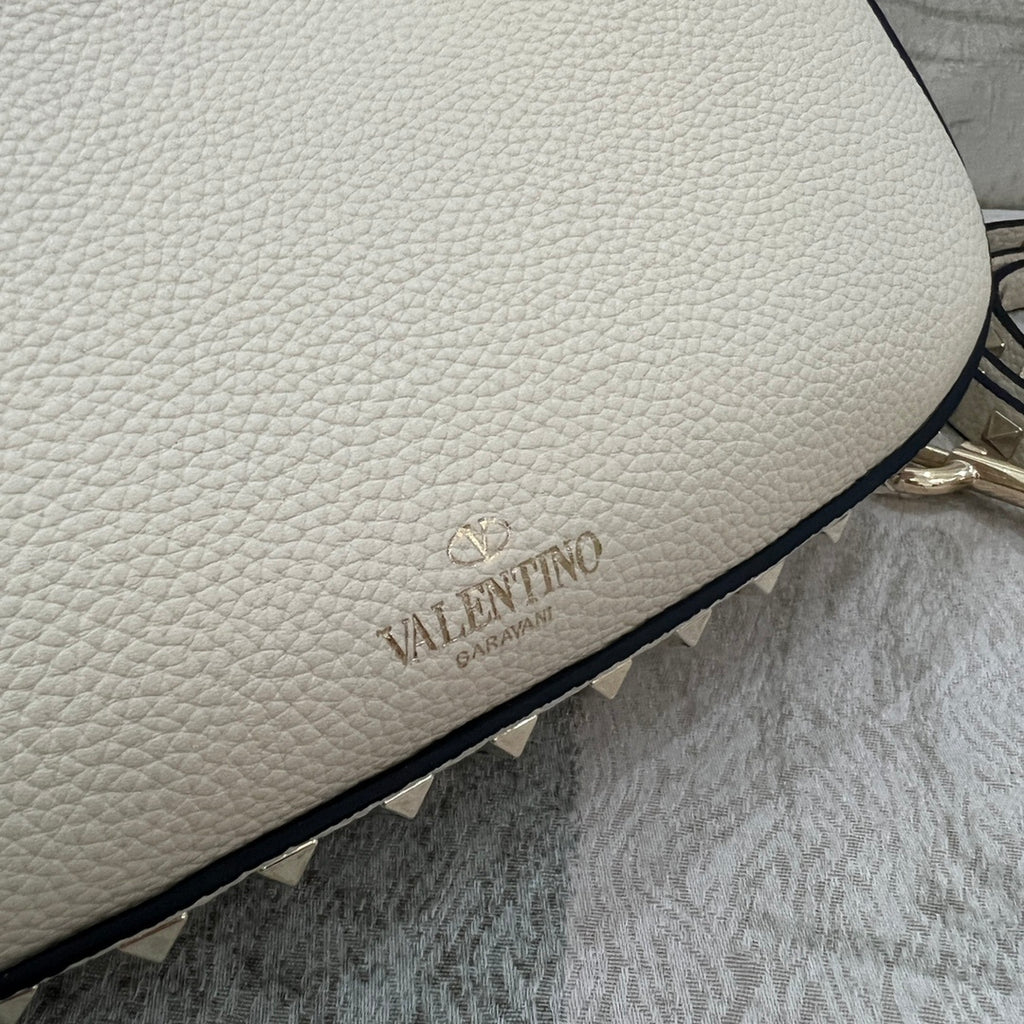 VALENTINO Garavani Rockstud Small Calfskin Hobo Bag