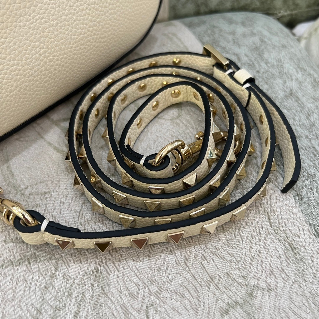 VALENTINO Garavani Rockstud Small Calfskin Hobo Bag
