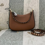 VALENTINO Garavani Rockstud Small Calfskin Hobo Bag