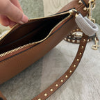 VALENTINO Garavani Rockstud Small Calfskin Hobo Bag
