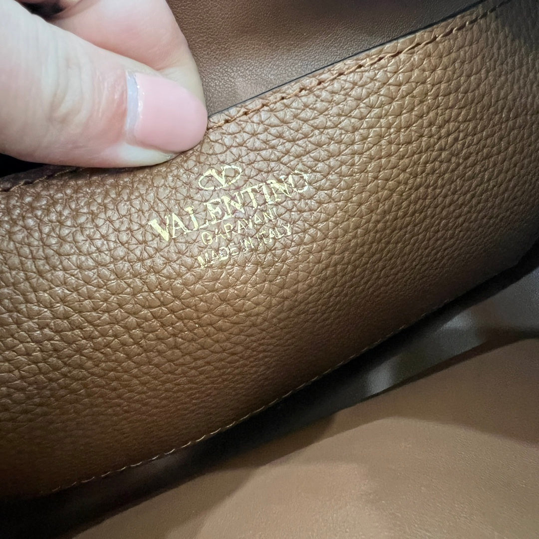 VALENTINO Garavani Rockstud Small Calfskin Hobo Bag