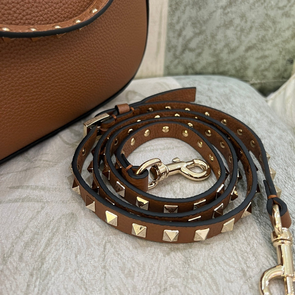 VALENTINO Garavani Rockstud Small Calfskin Hobo Bag