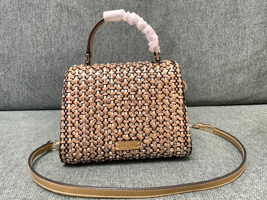 VALENTINO Garavani VSLING Mini Crystal-Embellished Bag