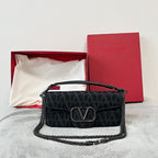 VALENTINO VLogo Signature Calfskin Shoulder Bag