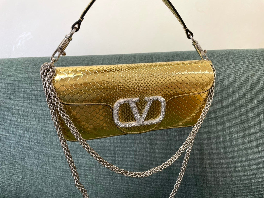 VALENTINO Garavani Miniloc Calfskin Bag