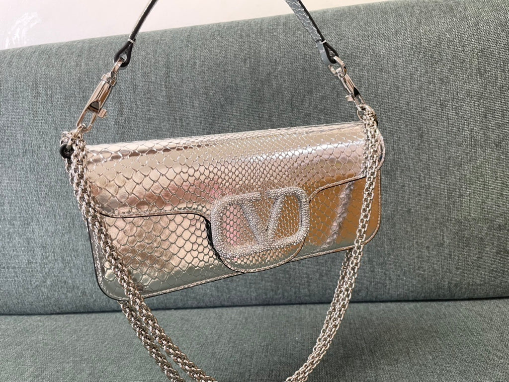 VALENTINO Garavani Miniloc Calfskin Bag
