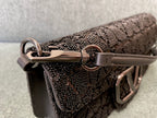 VALENTINO VLogo Signature Beaded Calfskin Shoulder Bag