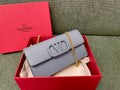 VALENTINO Garavani VLogo Signature Grained Calfskin Pouch
