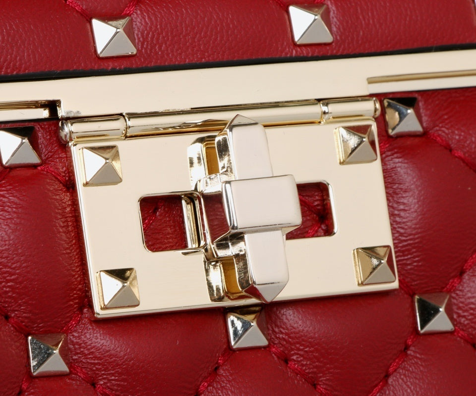 VALENTINO Calfskin Box Evening Bag